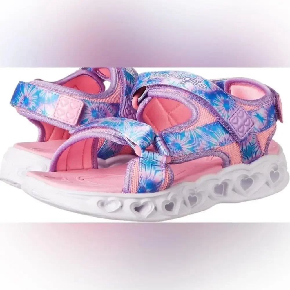 Skechers Child Heart Lights Sandals-Color Groove Sneaker